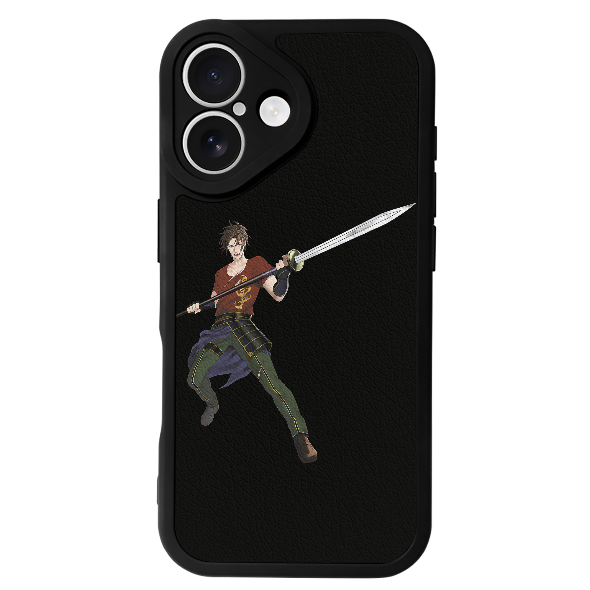 （画像用） 刀剣乱舞 Touken Ranbu 【iPhone 16シリーズ対応】シリコンスマホケース（レザー調） 材質：シリコン